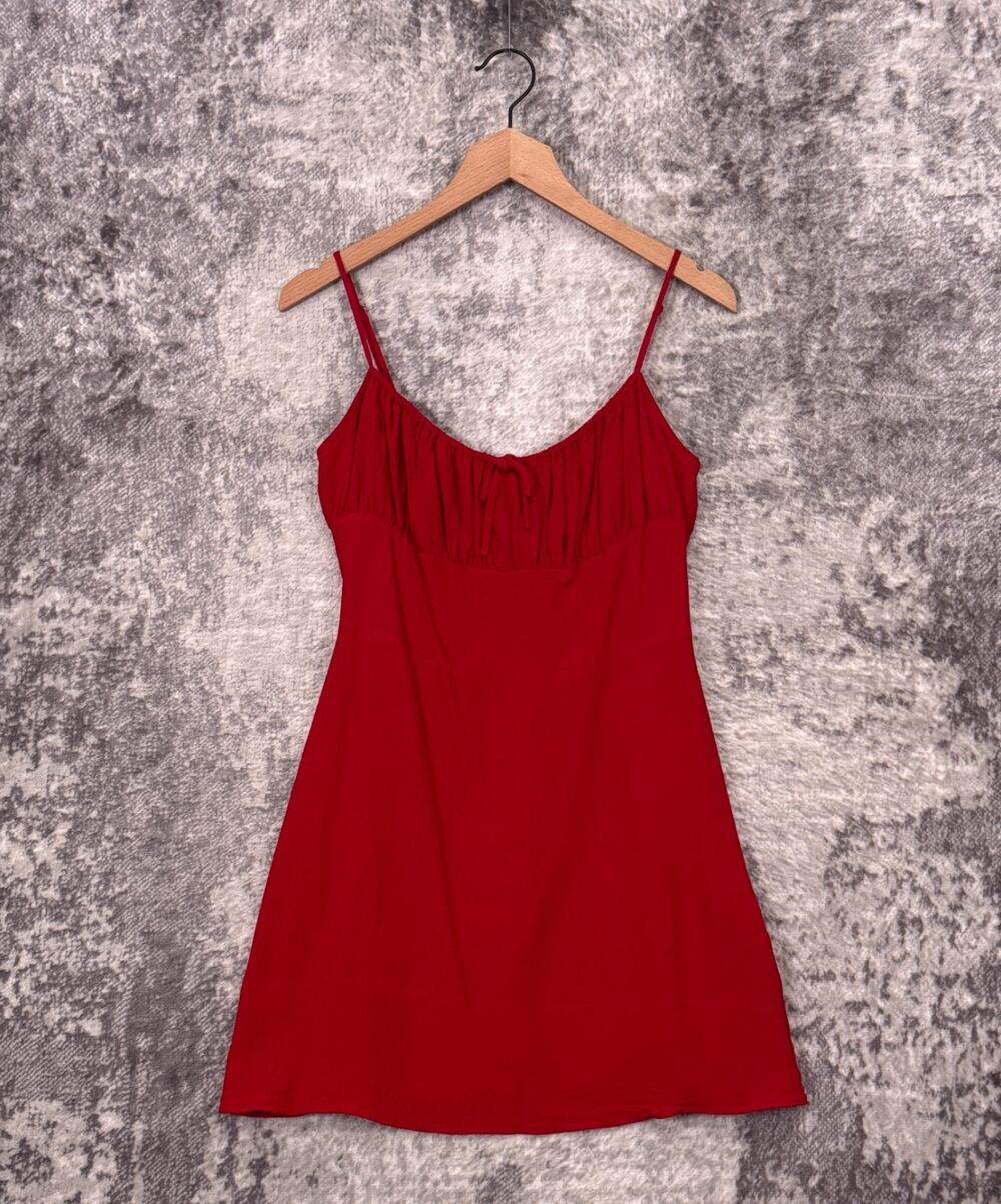 Aritzia Mini Dress Medium Womens Sunday Best Delilah Red